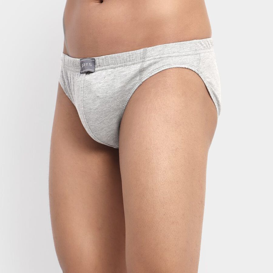 Men's Brief, Melange Light Grey, large image number null